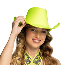 Cowboyhatt, neon gul
