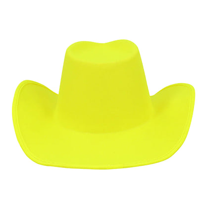 Cowboyhatt, neon gul