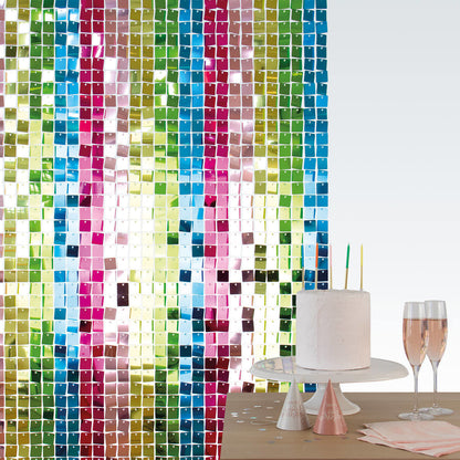 Backdrop paljettpanel, multi 30x30 cm 12 st