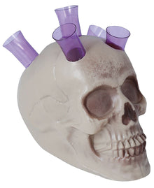 Dödskalle med shots, 20 cm