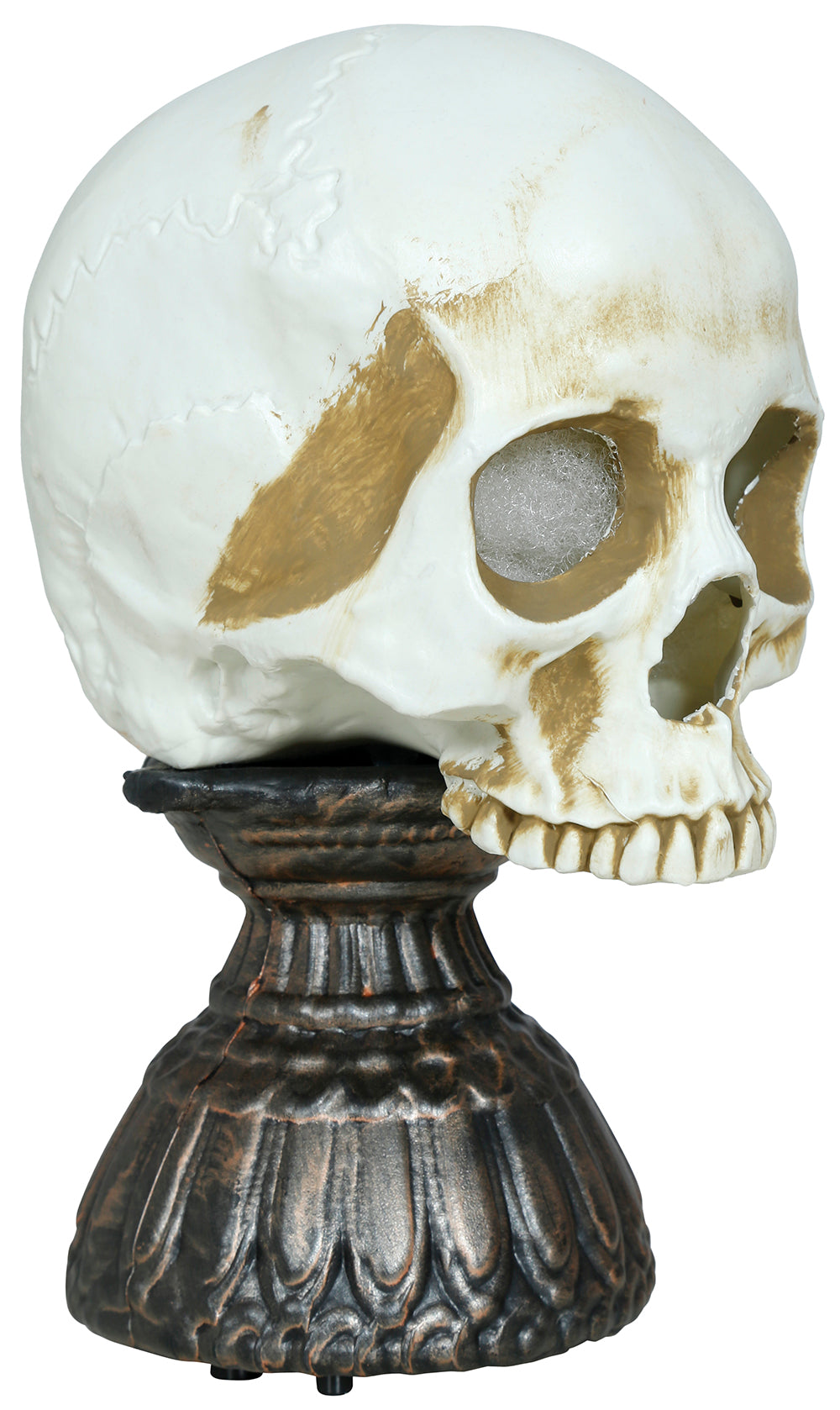 Dödskalle med ljud och ljus, 28 cm