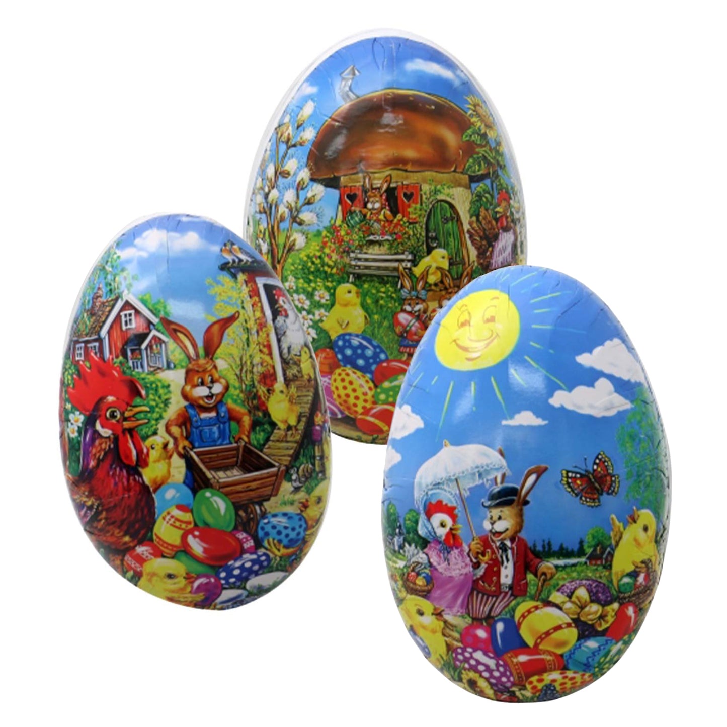 Påskägg, klassiska påskmotiv 9 cm