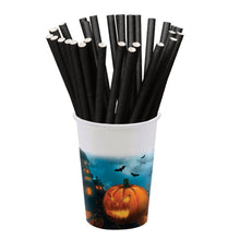 Papperssugrör, svart 20 st