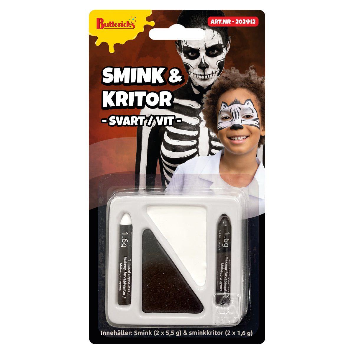 Smink, svart/vit