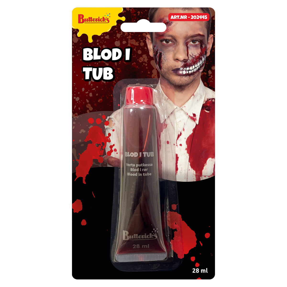 Blod i tub, 28 ml
