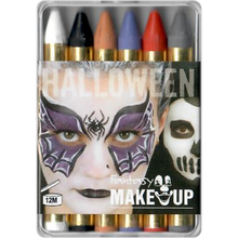 Sminkkritor, 6 färger halloween