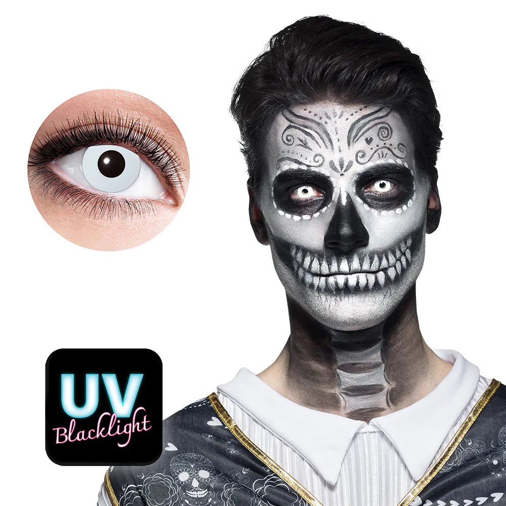 Färglinser, vita UV 1 mån