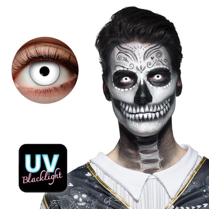 Färglinser, vita UV 1 mån