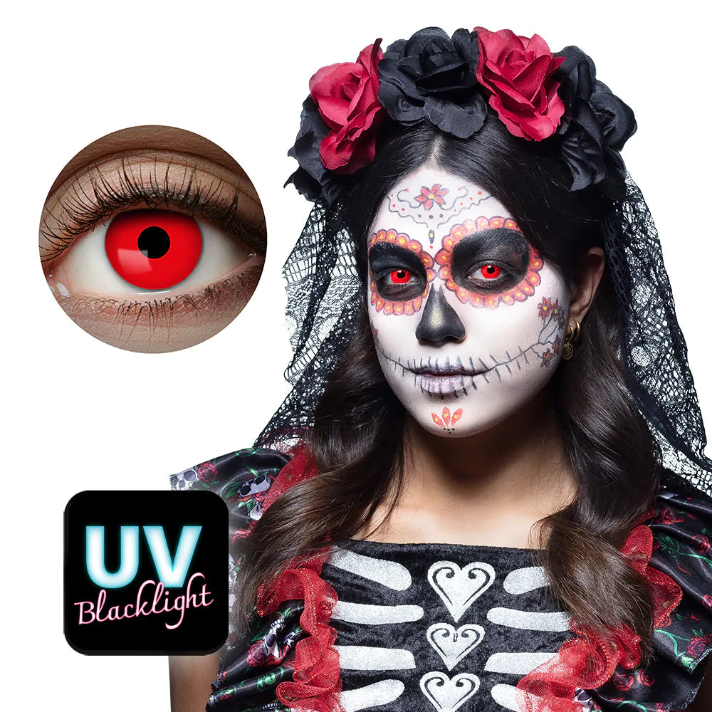 Färglinser, röda UV 1 mån