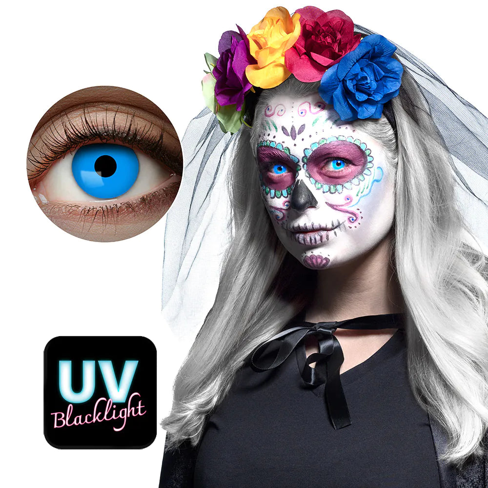 Färglinser, blåa UV 1 mån