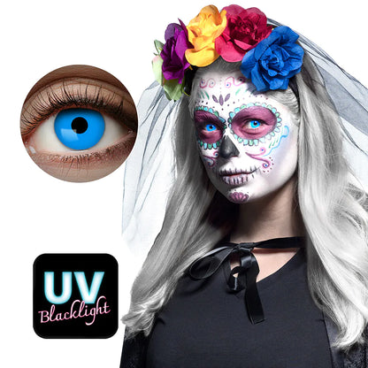 Färglinser, blåa UV 1 mån