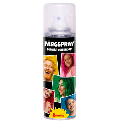 Hår- & kroppsspray, silverglitter 125 ml