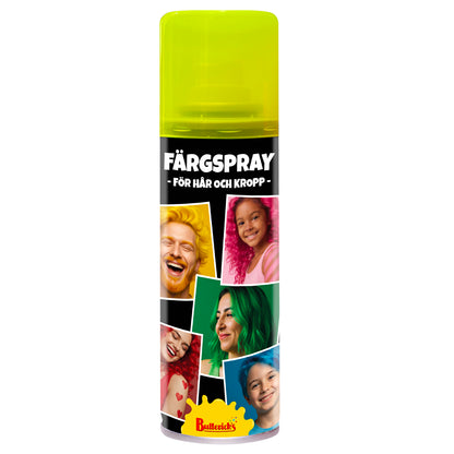 Hår- & kroppsspray, knallgul 125 ml