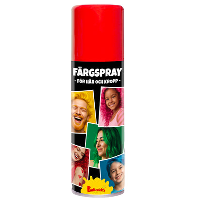 Hår- & kroppsspray, röd 125 ml