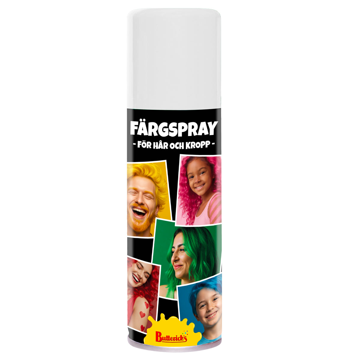 Hår- & kroppsspray, vit 125 ml