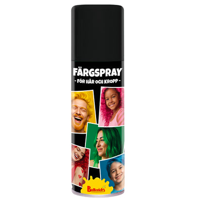 Hår- & kroppsspray, svart 125 ml