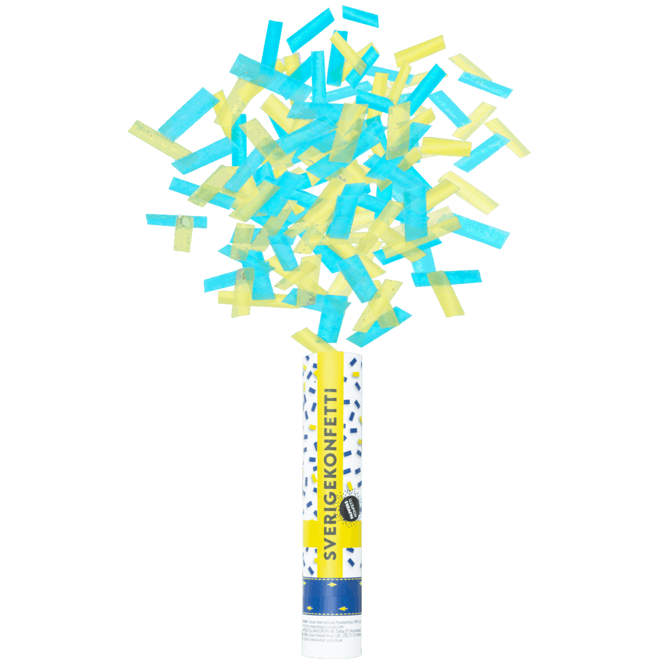 Konfettibomb, Sverige 25 cm
