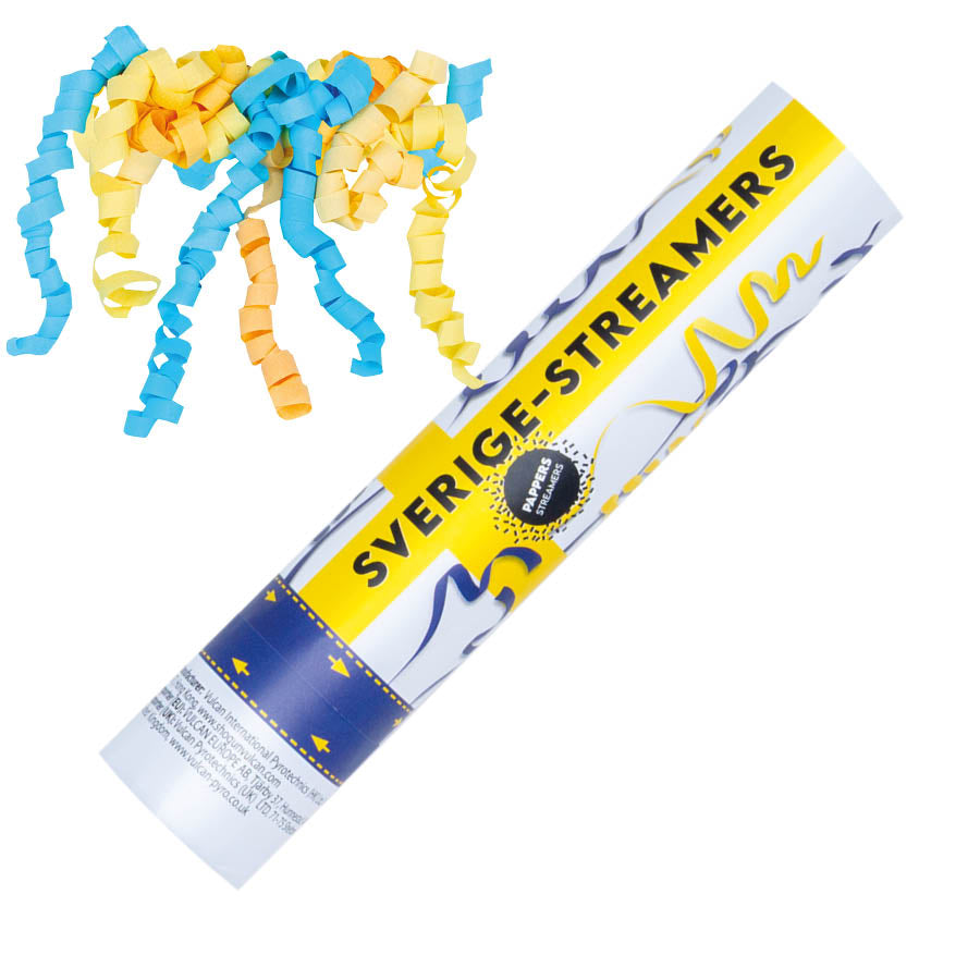 Konfettibomb, Sverige streamers 25 cm
