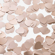 Bordskonfetti, hjärtan roséguld 14 g