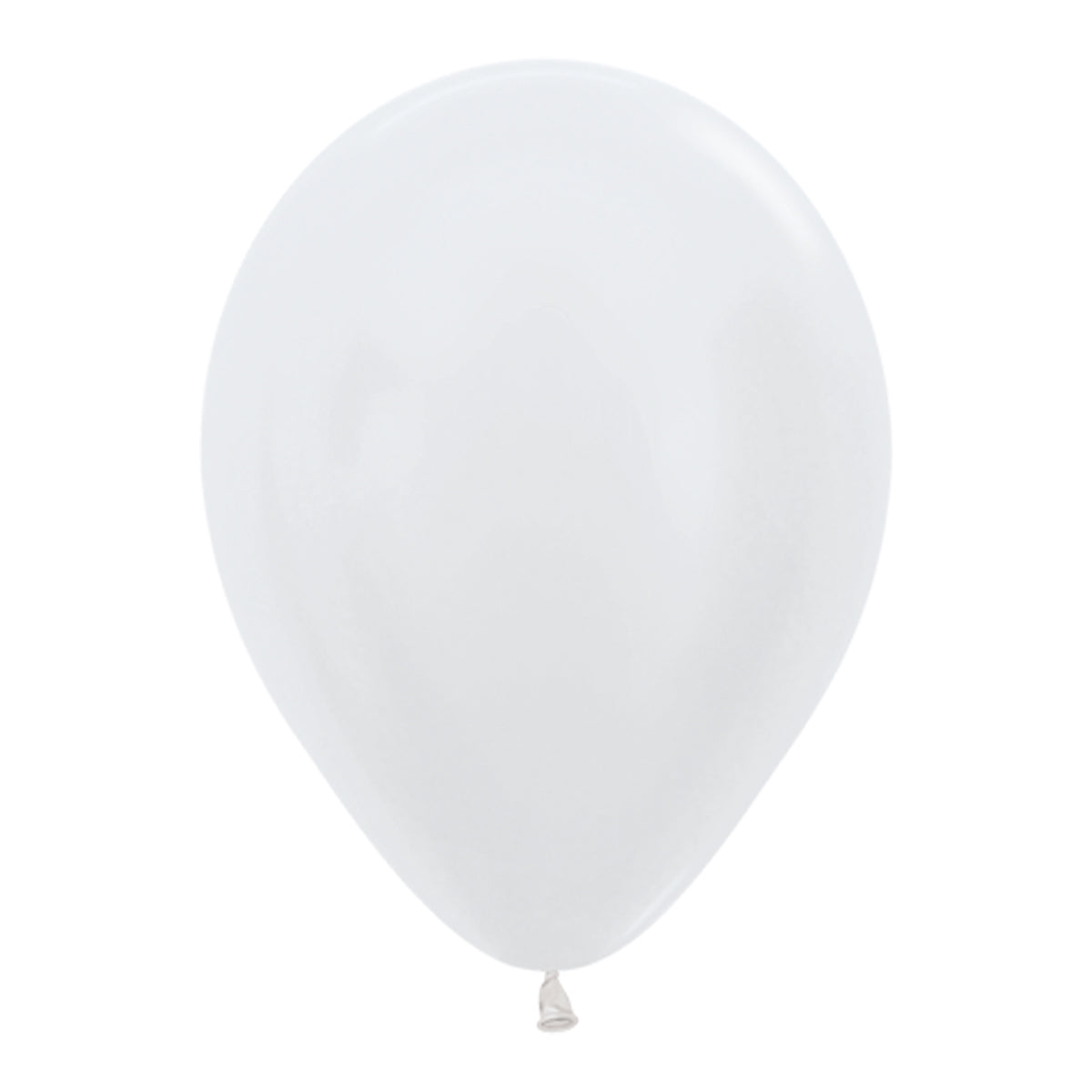 Ballonger, satin vit 10 st