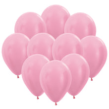 Ballonger, satin rosa 10 st