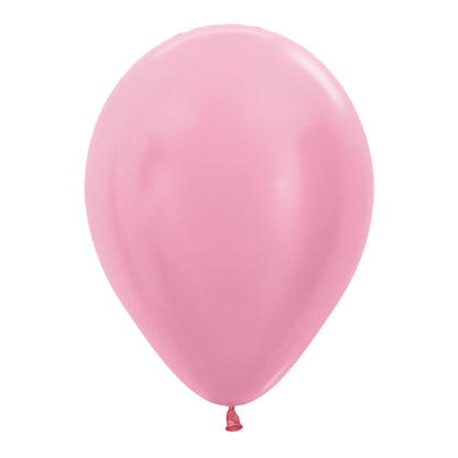 Ballonger, satin rosa 10 st