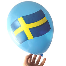 Ballonger, svenska flaggan 6 st