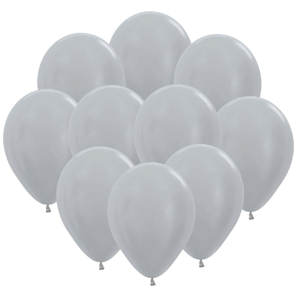Ballonger, metallic silver 10 st