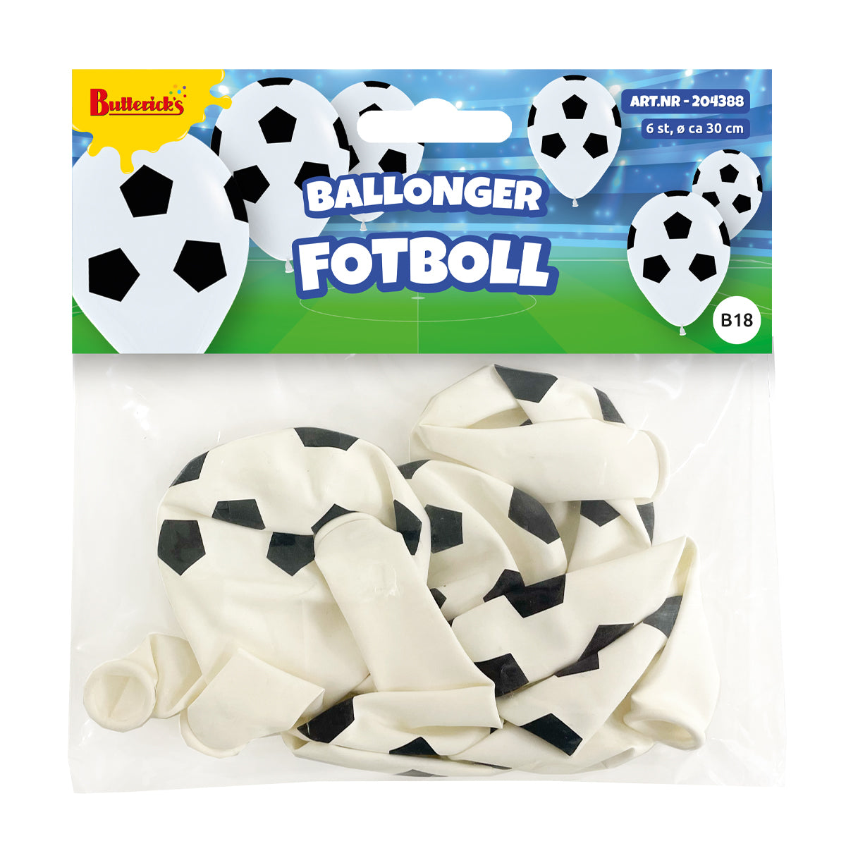 Ballonger, fotboll 6 st