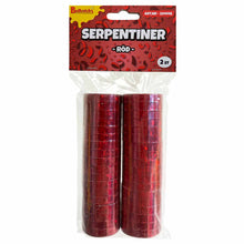 Serpentiner, röd 2 st