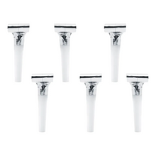 Blåsormar, silver 6 st