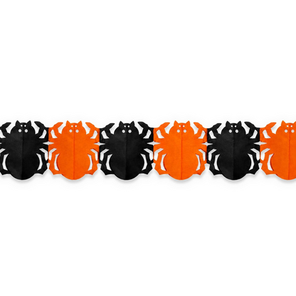 Girlang, spindel svart/orange 4 m