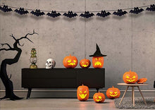 Halloweengirlang, fladdermus 300 cm