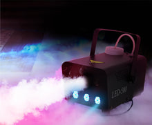 Rökmaskin med ljus och fjärrkontroll