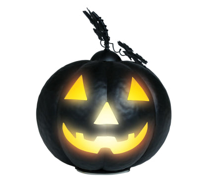 Pumpa, metallic svart 16 cm