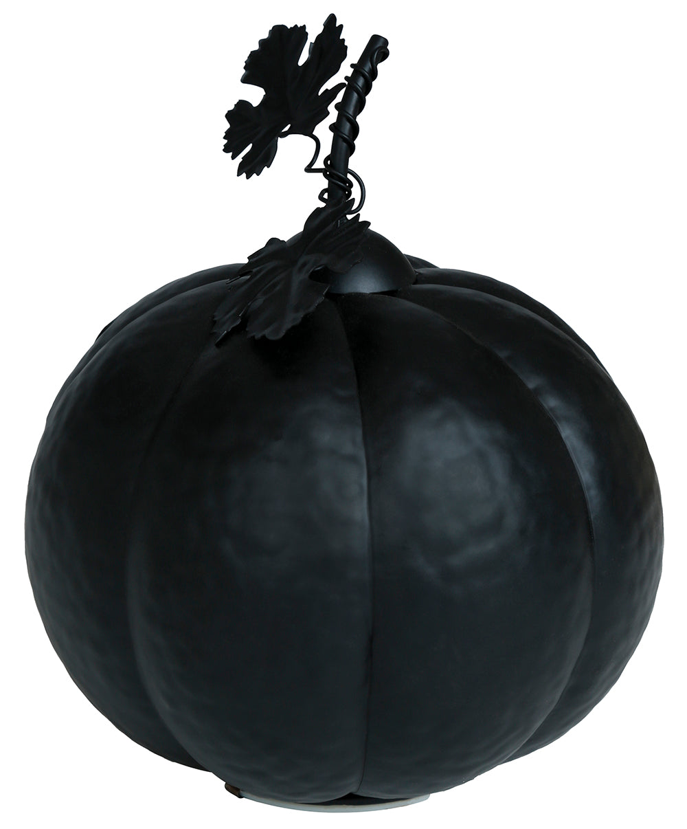 Pumpa, metallic svart 16 cm