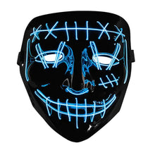 LED-mask, killer smile blue
