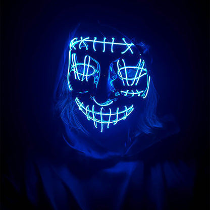 LED-mask, killer smile blue