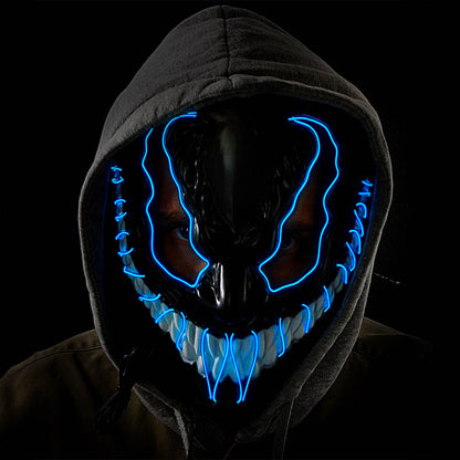 LED-mask, monster blå