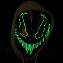 LED-mask, monster grön