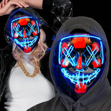 LED-mask, scary blå
