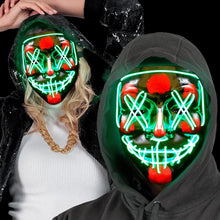 LED-mask, scary grön