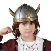 Vikingahjälm, guld/grå