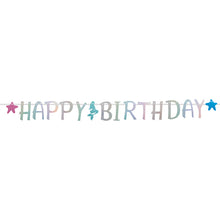 Girlang, happy birthday holographic 270 cm