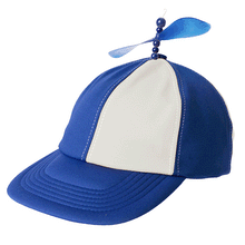 Propellerkeps, blå/vit