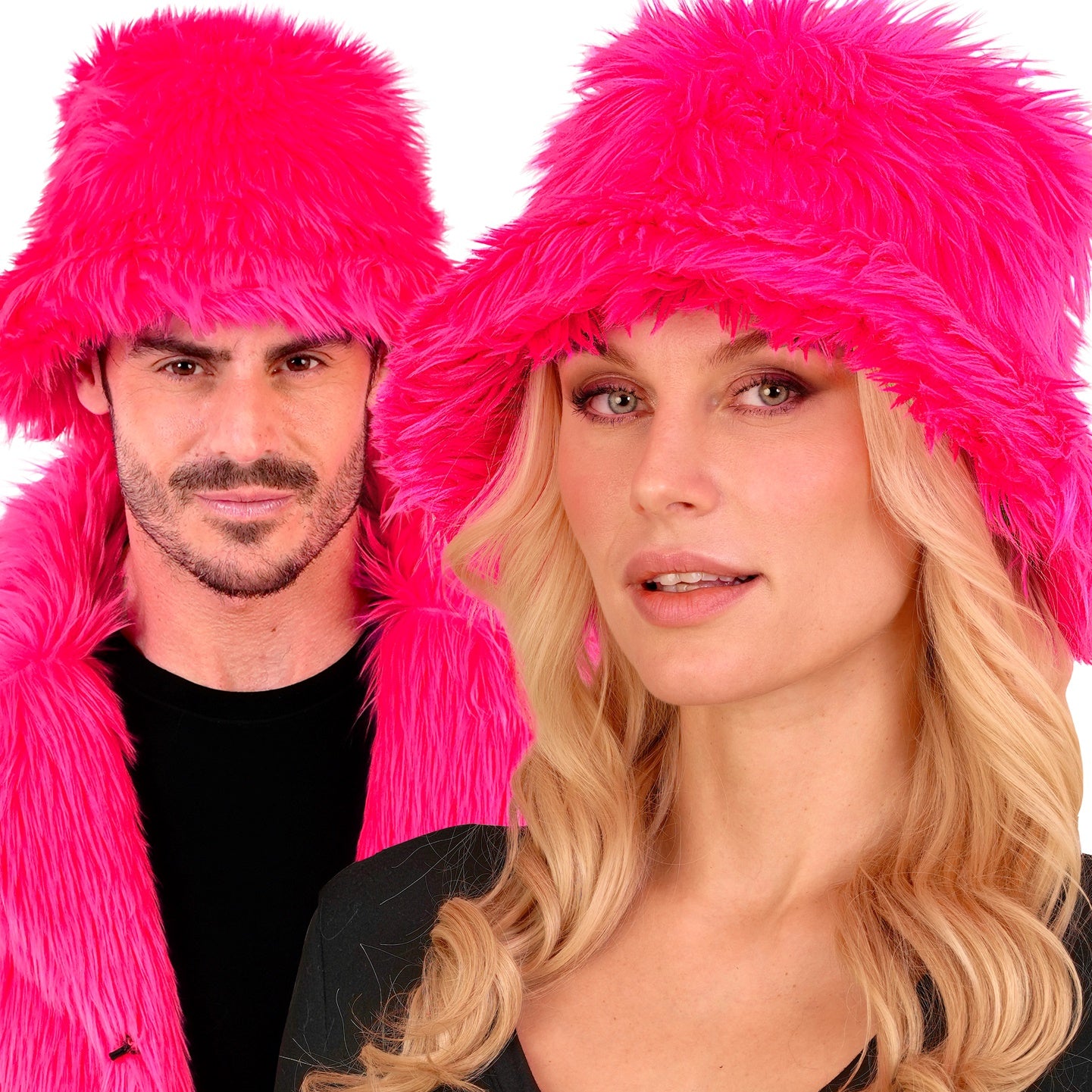 Bucket hat, neon rosa