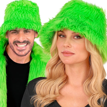 Bucket hat, neon grön