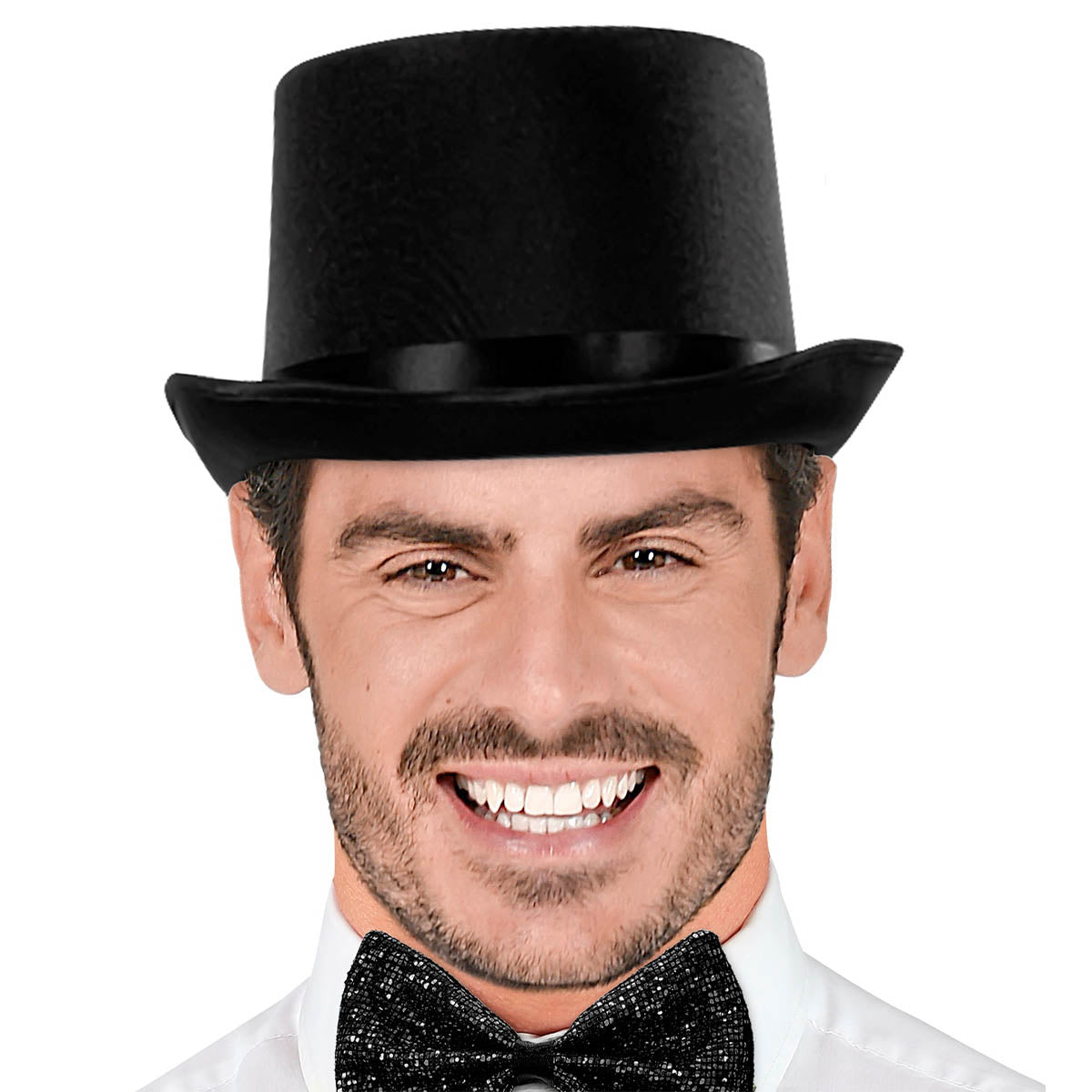 Hög hatt, satin svart