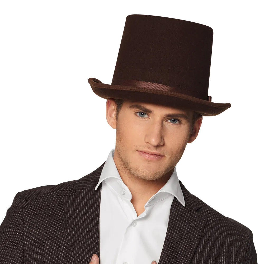 Hög hatt, byron brun
