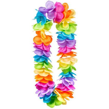 Hawaiikrans, regnbåge deluxe XL